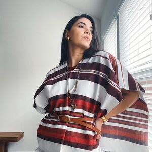 Striped Poncho
